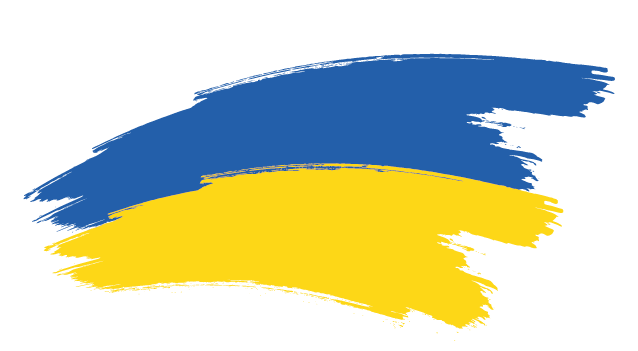 bandera de ucrania para el proyecto de ayuda humanitaria